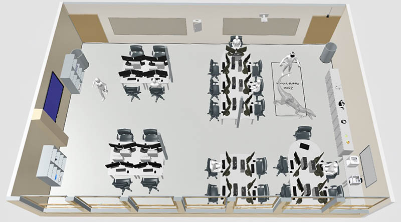 plan 3D du GéoLab d'UniLaSalle